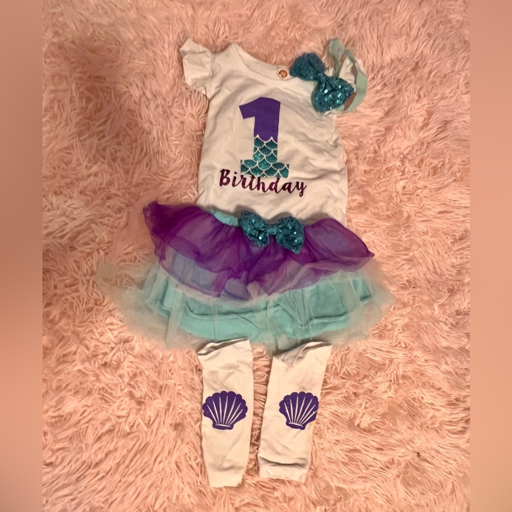 1st birthday mermaid outfit